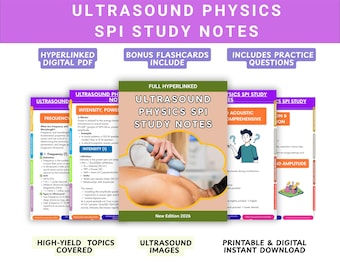 Ultrasound Physics SPI Study Guide 2026 | ARDMS Spi Exam Prep Notes | Sonography Physics Review | Diagnostic Medical Sonography PDF