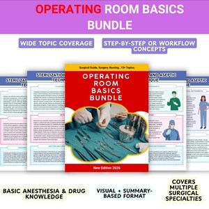 Operating Room Basics Bundle – Surgical Guide, Surgery, Nursing (New Edition 2026)