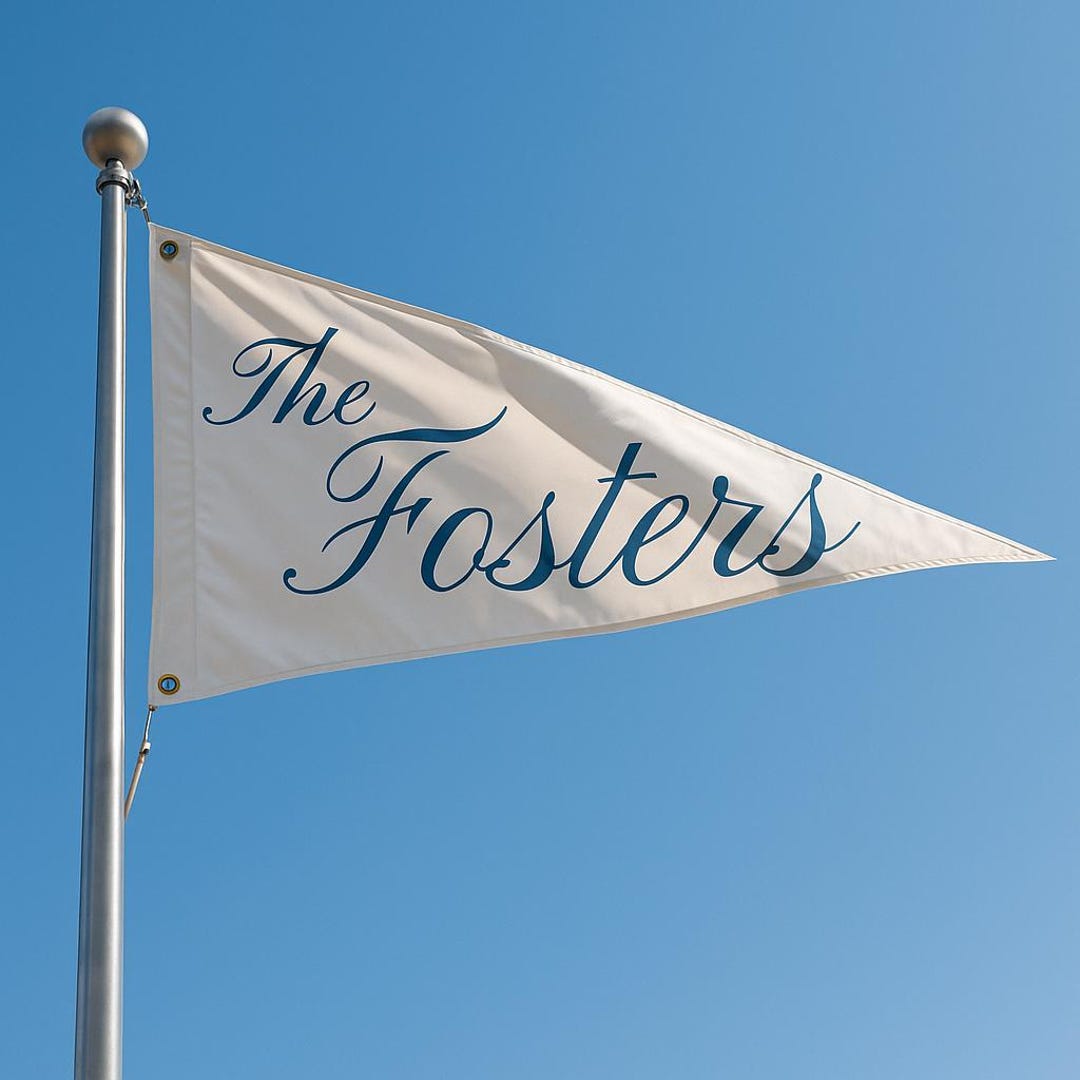 Custom Canvas Pennant Banner – Handmade Wall Hanging | Personalized Décor for Home, Nursery, Wedding, or Event - Regular (14x34")