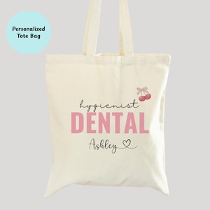 Custom Dental Tote Bag Dental Hygienist Tote Bag Dental Assistant Bag Custom Dental Graduation Gift Unique Dental Hygiene Gifts Rdh Gift