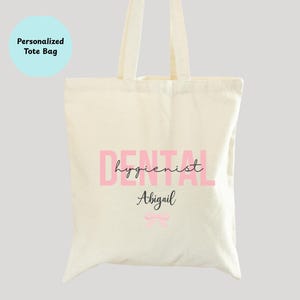 Custom Dental Tote Bag Dental Hygienist Tote Bag Dental Assistant Bag Custom Dental Graduation Gift Unique Dental Hygiene Gifts Rdh Gift