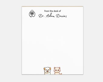 Veterinarian Note Pad Lined Paper Personalized Vet Notepad Veterinarian Note Pad To Do Vet Notepad 5.5 Vet Tech Gift Veterinary Nurse Gifts