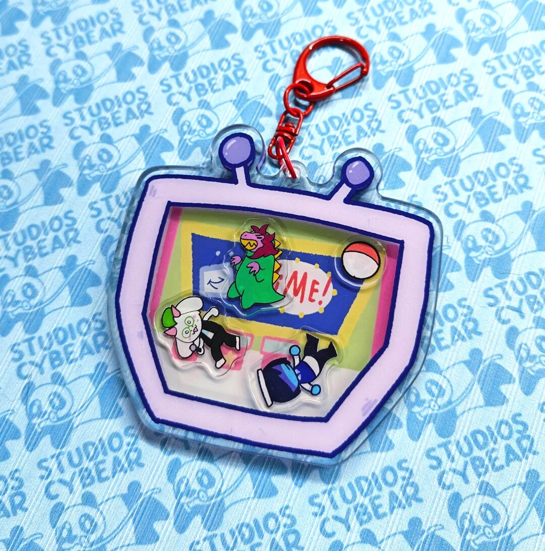 Tv Time Ralsei Tenna Acrylic Shaker Charm | Deltarune | Undertale | Kris | Susie ...