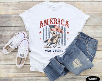 Youth Size USA Shirt America 250th Anniversary Gift Kids 4th of July Tshirt US 250 Years foj T-Shirt