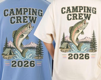 Camping Crew 2026 Shirt Comfort Colors Tshirt Matching Family Camping Tees Family Trip Campfire Camp Lover Gift