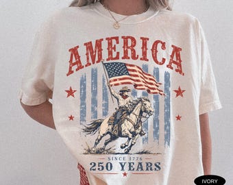 Comfort Colors USA Shirt America 250th Anniversary Gift 250 Years 4th of July Tshirt US 250 Years foj T-Shirt