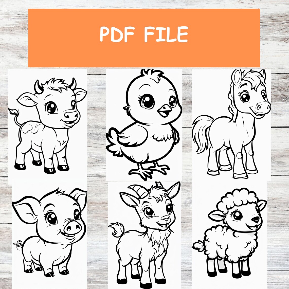 Coloring Pages, Farm Animals, Toddlers Coloring, Farm Learning ...
