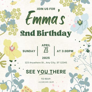 Baby Birthday Invitation