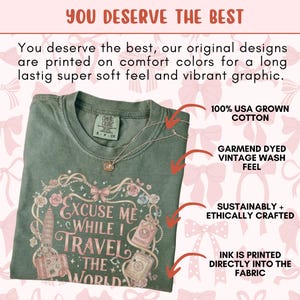 Comfort Colors® Travel The World Shirt, Funny Airplane Mode Tee, Excuse Me While I Travel Shirt, Gift For Travel Lovers, Vacation Outfit image 15
