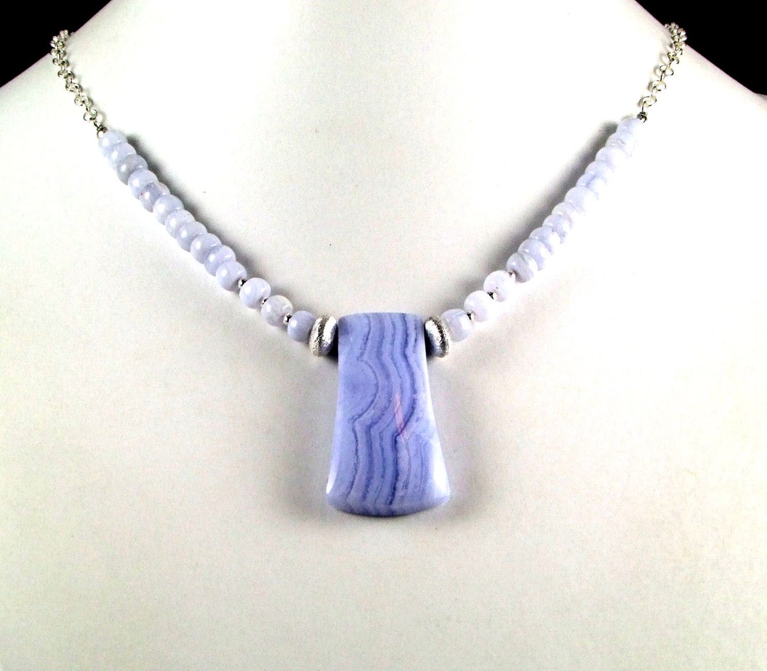 129 Perline Di Agata Blu Naturale 8mm - Foro 1mm, Per Gioielli Fai Da Te E Artigianato - Foto 2