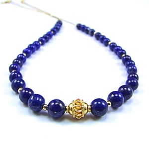 Lapis Lazuli Gold Necklace - N942