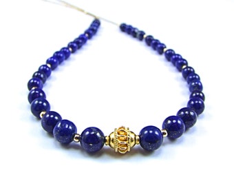 Lapis Lazuli Gold Necklace - N942