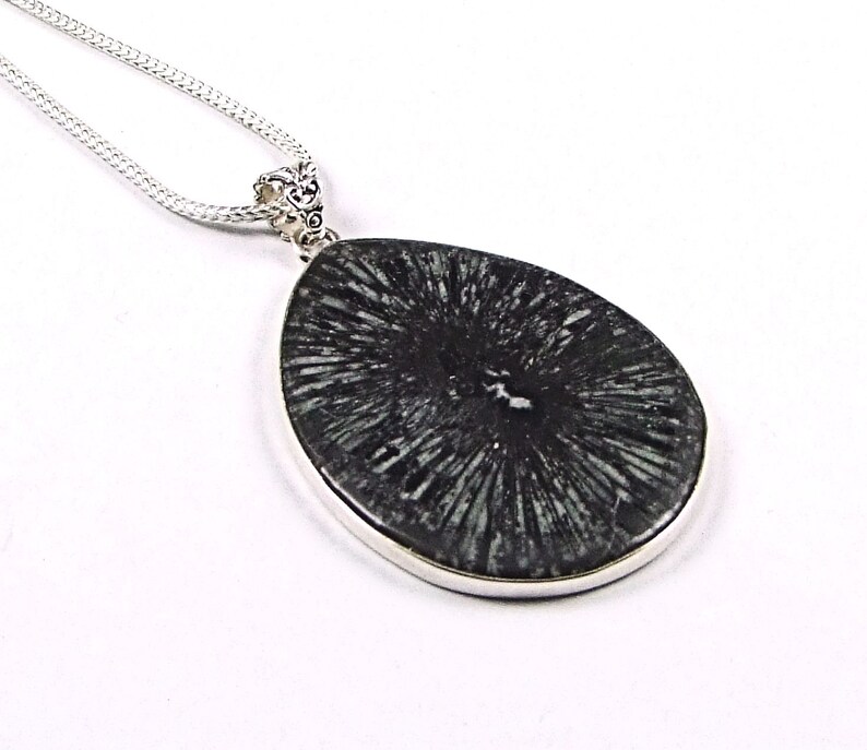Unique Chrysanthemum Stone Sterling Silver Necklace N823 Etsy Australia