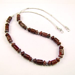 Ultra Rare! Genuine Dinosaur Bone Sterling Silver Necklace - N970