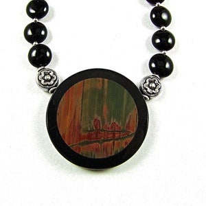 Multicolor Picasso Jasper Intarsia Necklace N596 image 5