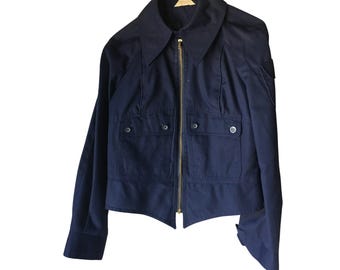Chaqueta bomber azul marino de la colección Fair Haven de Jerold Jr. Ropa vintage