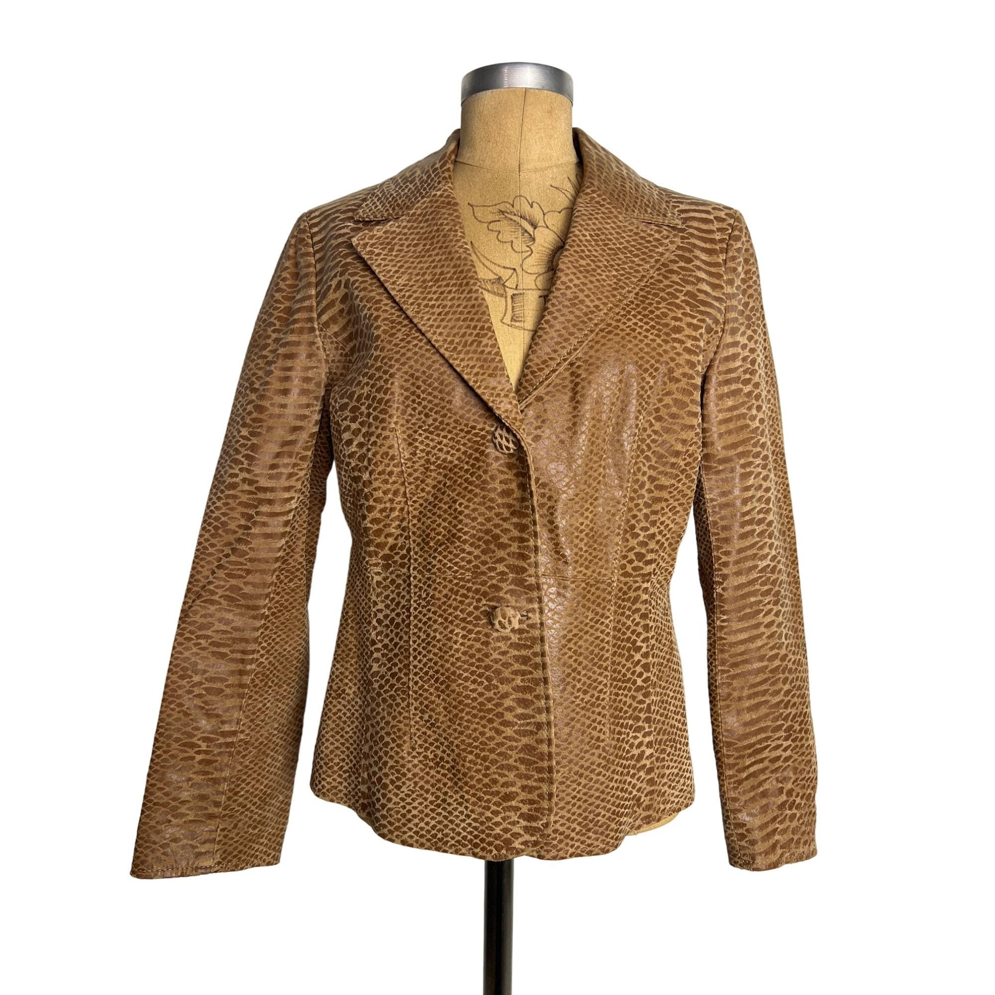 Veste En Lin Pamela McCoy - Imprimé Léopard Doré, Taille 3X, Neuve Avec étiquettes