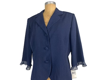Chaqueta azul marino pequeña Plaza South, ropa formal, top