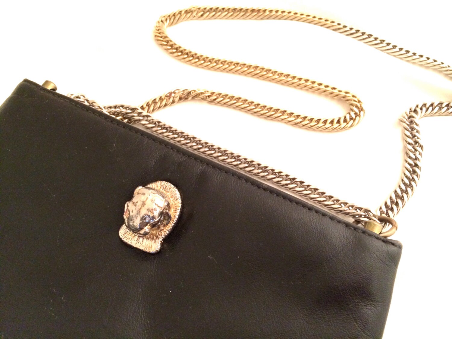 RUTH SALTZ Handbag Golden Thick Chain Shoulder Strap JAGUAR | Etsy