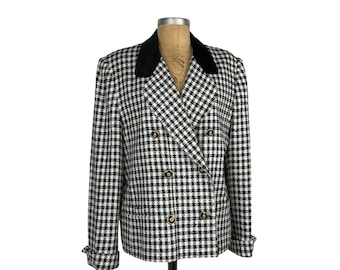 Lauren Alexandra Collection Vintage blazer double chest jacket authentic vintage black white