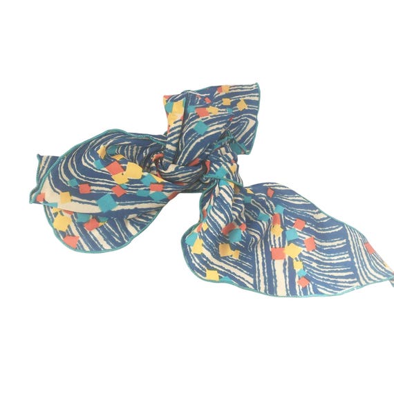 Vintage Retro Pattern Triangular Scarf Accessories - image 1