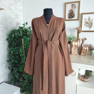 Everyday Hijab Abaya Dress | Open Front Modest Dress | Islamic Eid Outfit | Kaftan Kimono Hijab Style