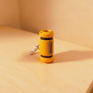 Scream Canister Clicker Keychain | 3D Printed Fidget Charm | Monsters Inc Accessory