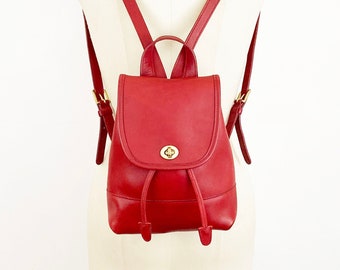 Vintage Coach Brown Leather Mini 