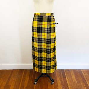 Authentic Junya Watanabe 2019 Yellow Plaid Polyester Skirt 51 OFF