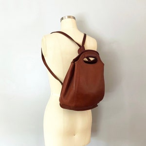 jobis tan leather backpack