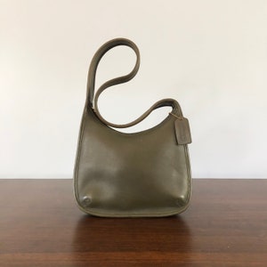 Vintage Coach Ergo Mini Satchel Handbag Green Rare & Popular