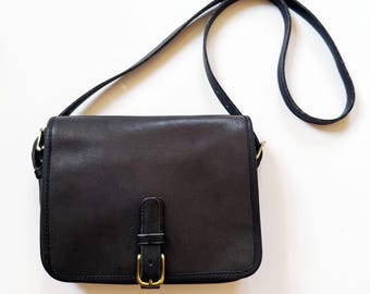 COACH 90年代 ヴィンテージ ブラック レガシー サドルレザー ヒッピー