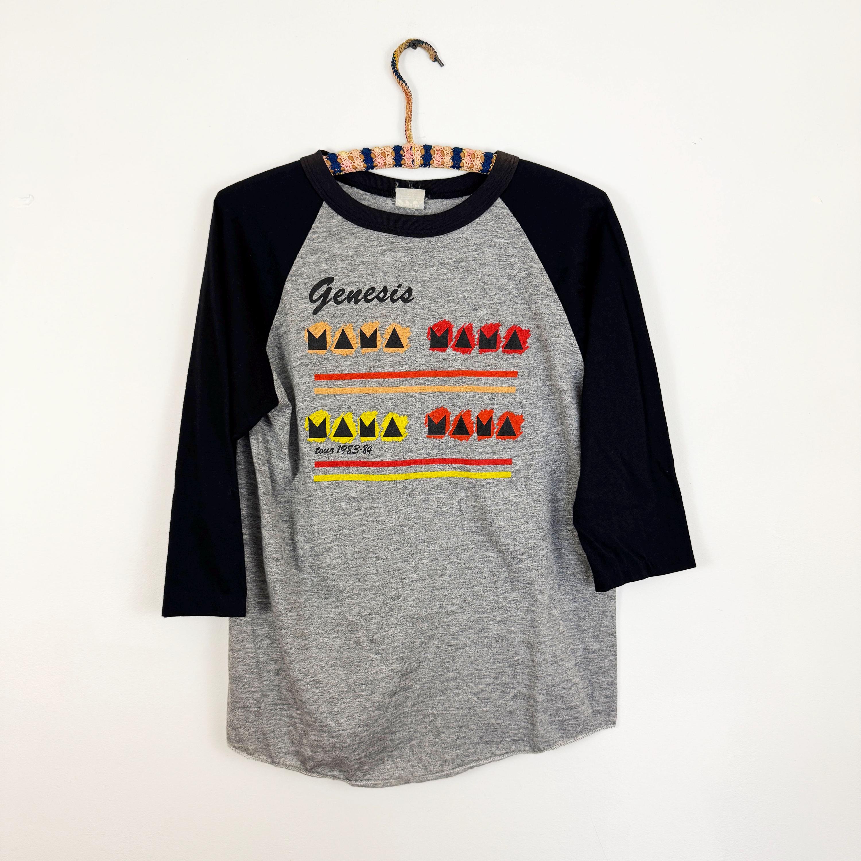 Vintage 1980s Genesis Mama Tour Baseball Tee, Size Large - Etsy