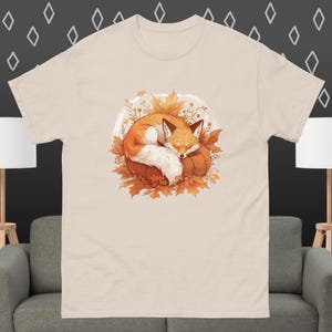 Fox & Pumpkin Yokai Shirt – Cute Japanese Autumn Tee