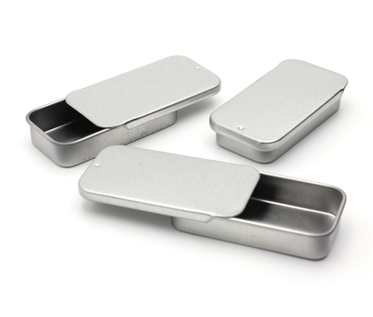 Tin Rectangle Container – Sliding Lid