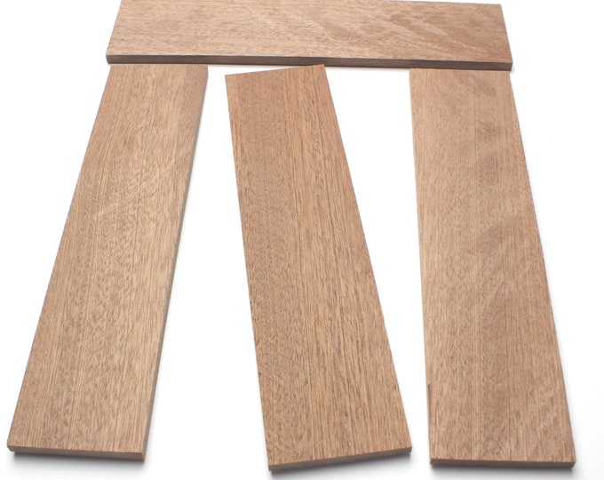 Sapele Mahogany Wood Strips 2 x 3/16 x 8 inch Long (4 pcs.) by Magnakoys