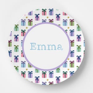 Custom Personalized Birthday Kids Plate / Plate Bowl Set / Kids Polymer Tabletop Dinnerware / Melamine and BPA Free