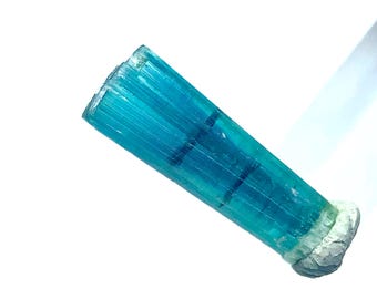 Beautiful Naturel Top Quality DT greencap indicolite  color tourmaline crystal from afg