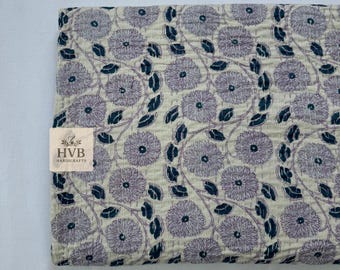 Couette florale vintage Kantha, couvre-lit indien, jeté bohème