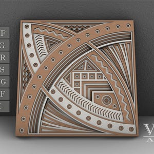 3D Layer Mandala SVG: Laser Cut Pattern for Cricut, Glowforge (Digital Download)