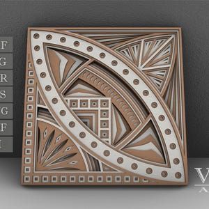 3D Mandala SVG Laser Cut Pattern: Glowforge, Cricut Files (Digital Download)