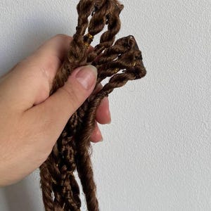Ginger Crochet Dreadlock Braid Extension Clip: Viking Style