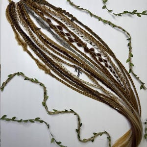 Handmade Braided Ponytail Extension: Boho Synthetic Dreadlock Hairpiece