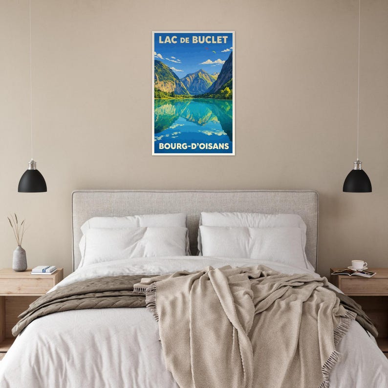 Affiche Le lac de Buclet, Bourg-d'Oisans, vue 3