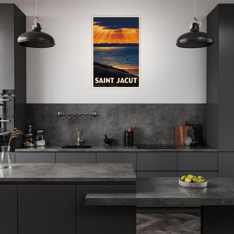 Affiche Coucher de soleil à Saint-Jacut, vue 4
