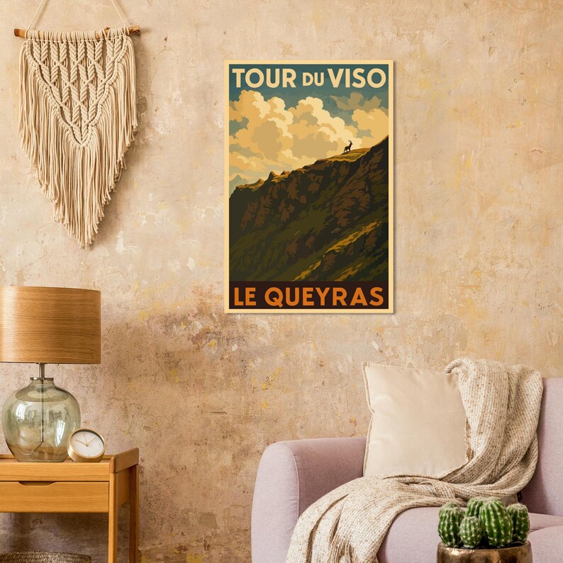 Affiche Le Tour du Viso et le bouquetin, vue 3