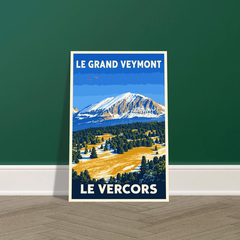 Affiche vintage Le Grand Veymont