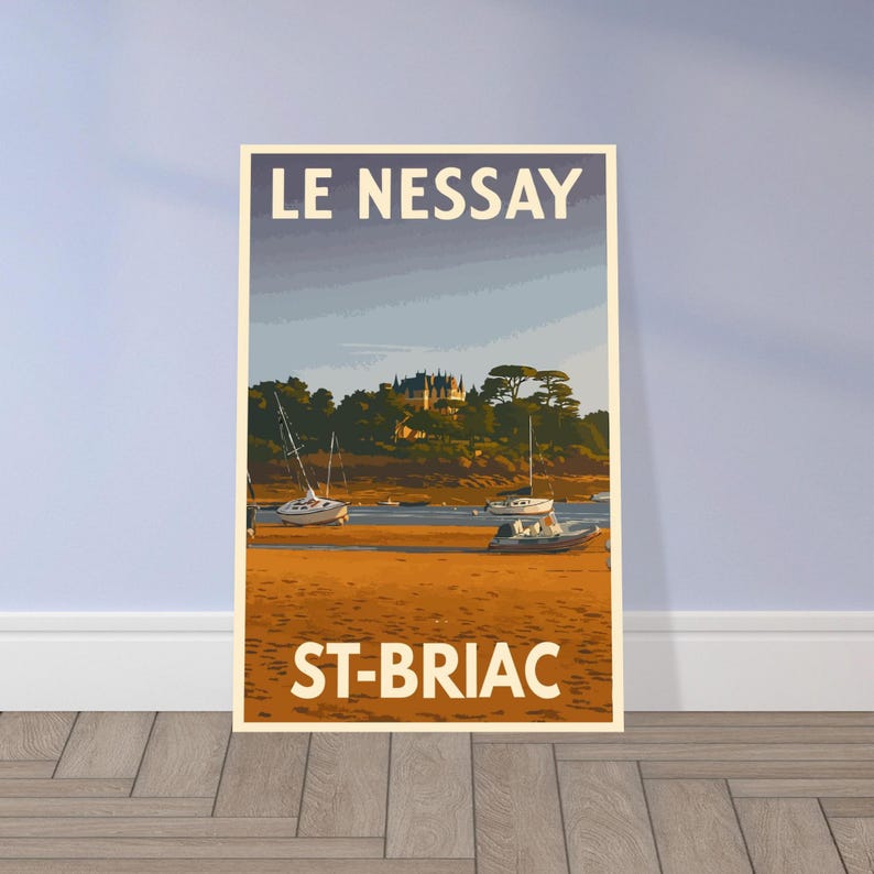 Affiche vintage Le château du Nessay