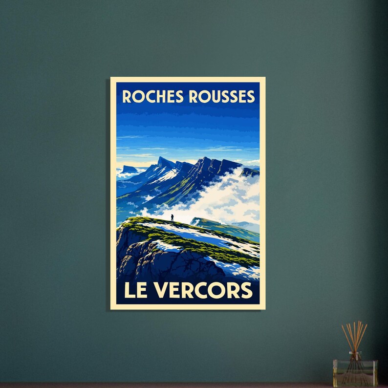 Affiche Les crêtes des Roches Rousses, vue 2