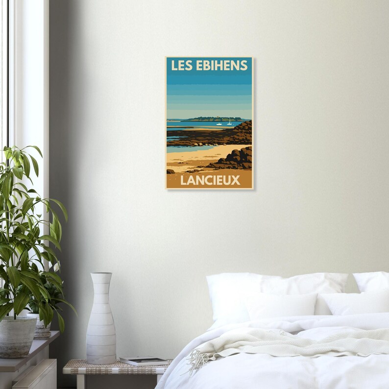 Affiche Les Ébihens depuis Lancieux, vue 3